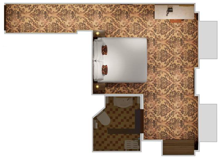 Carnival Venezia Ocean View - Accessible (6A) floor plan Carnival Venezia Ocean View - Accessible (6A) floor plan