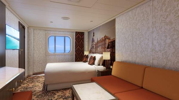 Carnival Venezia Ocean View (6A) cabin, photo 1 of 4 Carnival Venezia Ocean View (6A) cabin, photo 1 of 4