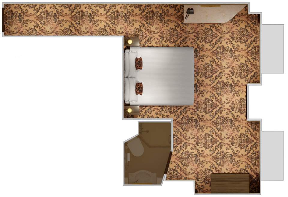 Carnival Venezia Ocean View (6A) floor plan, photo 1 of 3 Carnival Venezia Ocean View (6A) floor plan, photo 1 of 3