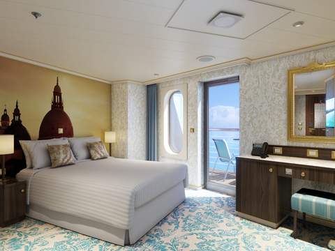Carnival Venezia Aft-View Extended Balcony (8M) cabin, photo 4 of 4 Carnival Venezia Aft-View Extended Balcony (8M) cabin, photo 4 of 4