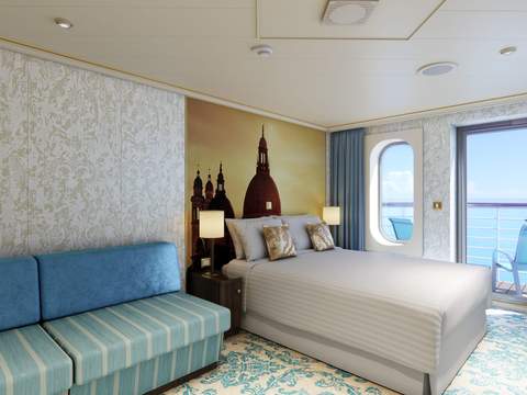 Carnival Venezia Aft-View Extended Balcony (8M) cabin, photo 3 of 4 Carnival Venezia Aft-View Extended Balcony (8M) cabin, photo 3 of 4