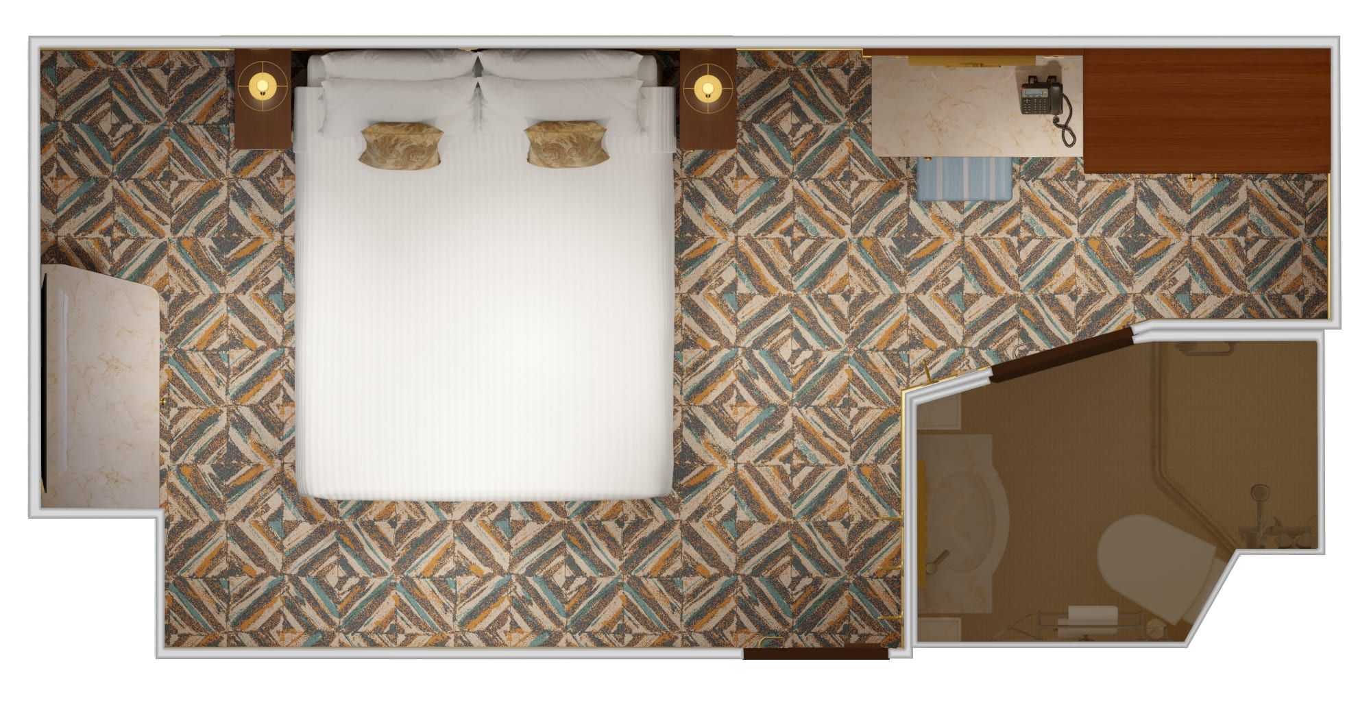 Carnival Venezia Terrazza Interior (TA) floor plan, photo 2 of 2