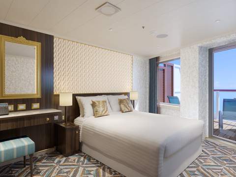Carnival Venezia Terrazza Aft-View Extended Balcony (TI) cabin, photo 4 of 4