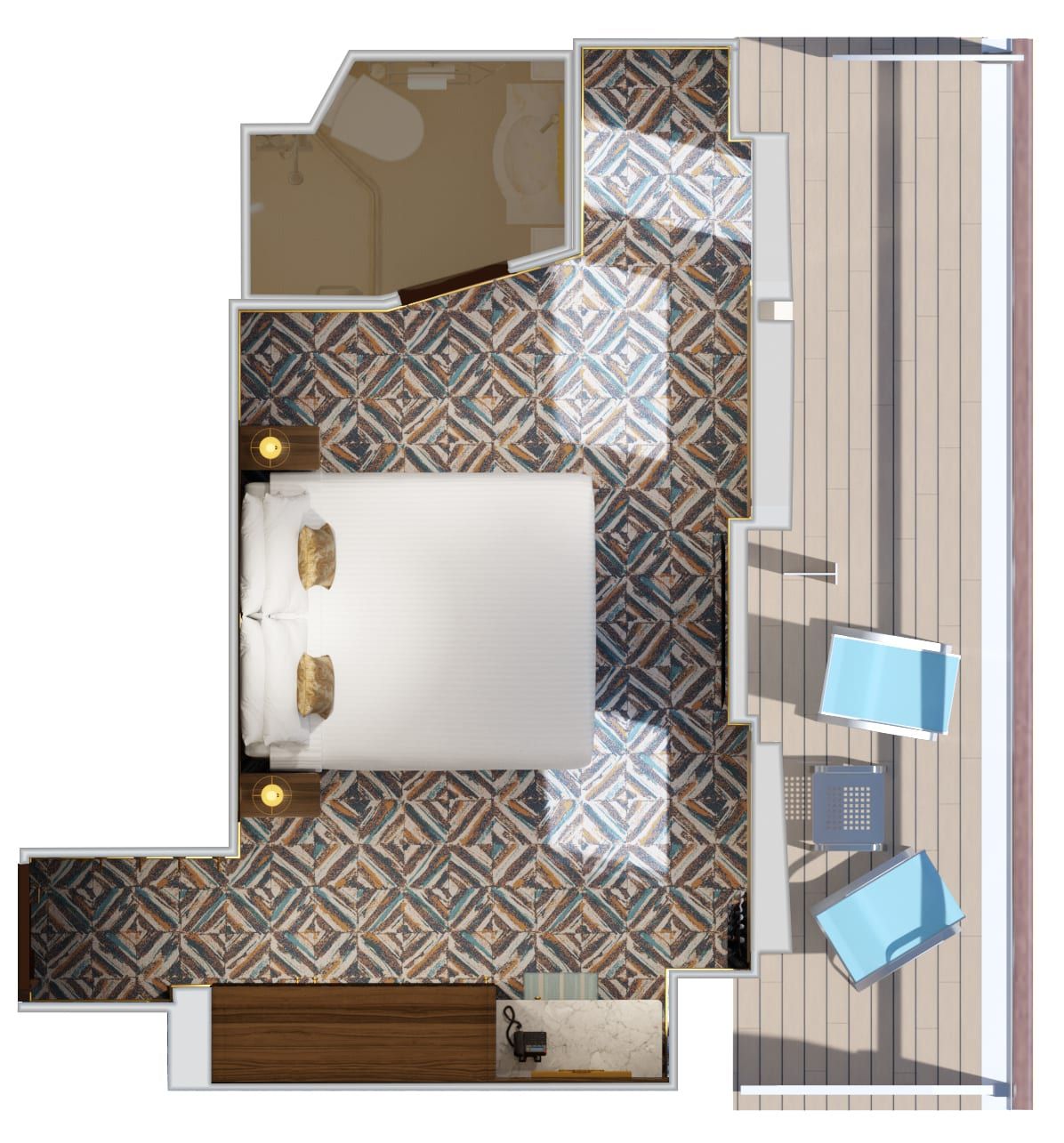 Carnival Venezia Terrazza Premium Balcony (TL) floor plan