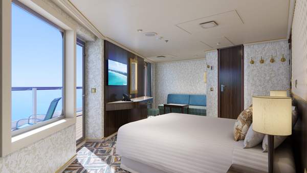 Carnival Venezia Terrazza Premium Vista Balcony (TM) cabin, photo 1 of 3