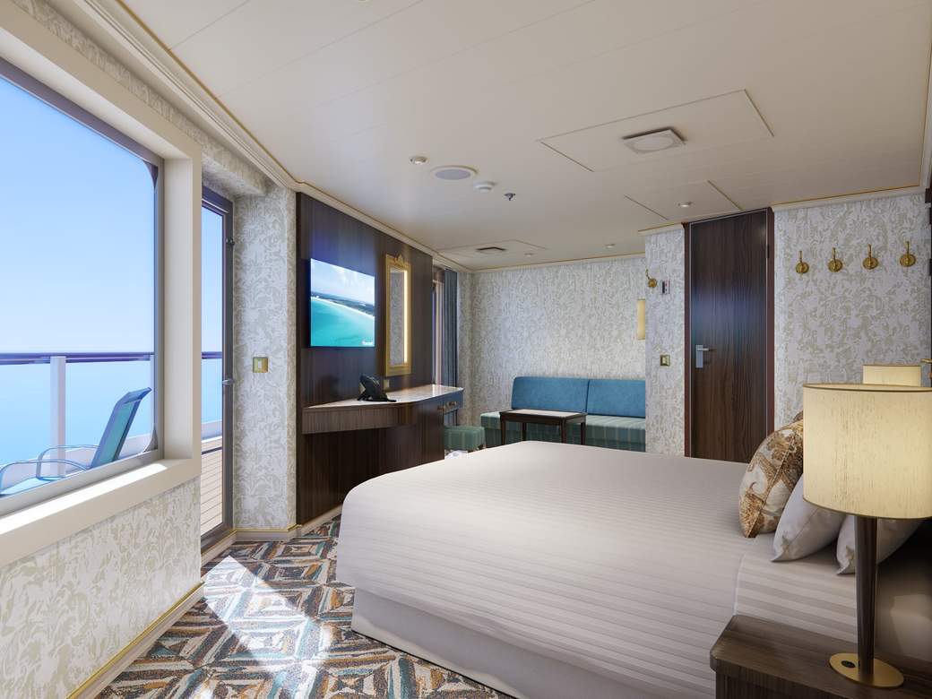 Carnival Venezia Terrazza Premium Vista Balcony (TM) cabin, photo 1 of 3