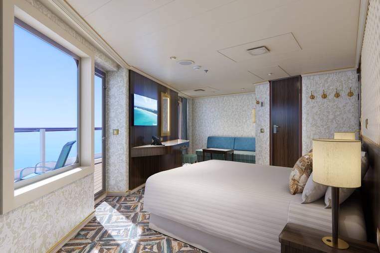 Carnival Venezia Terrazza Premium Vista Balcony (TM) cabin, photo 1 of 3