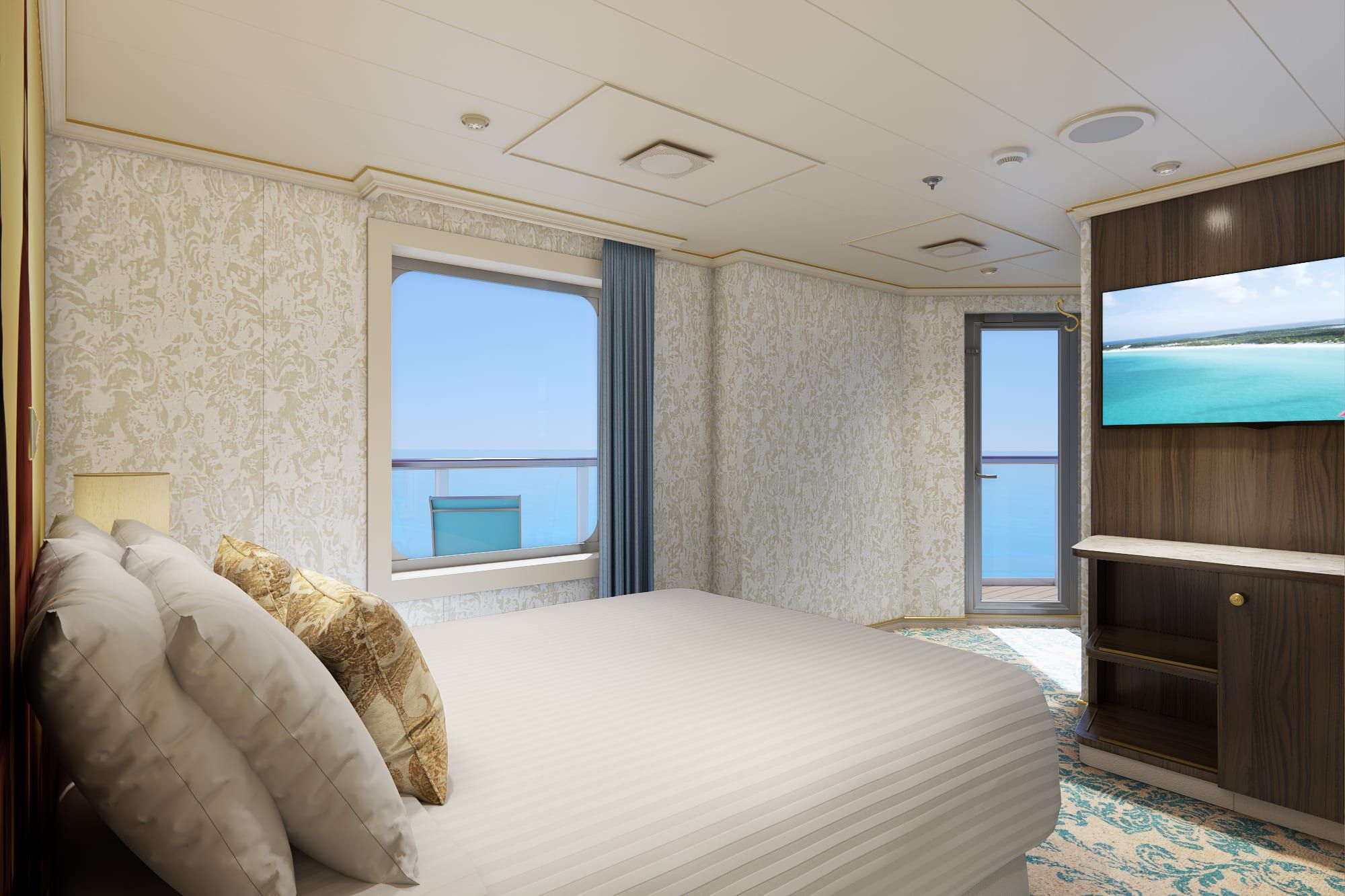 Carnival Venezia Terrazza Premium Vista Balcony (TM) cabin, photo 2 of 3