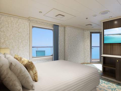 Carnival Venezia Terrazza Premium Vista Balcony (TM) cabin, photo 2 of 3
