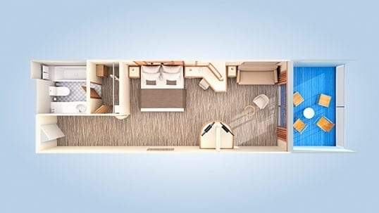 Carnival Adventure Ocean Suite (OS) floor plan, photo 1 of 2 Carnival Adventure Ocean Suite (OS) floor plan, photo 1 of 2
