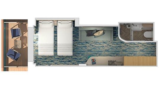 Carnival Celebration Balcony (8F) floor plan