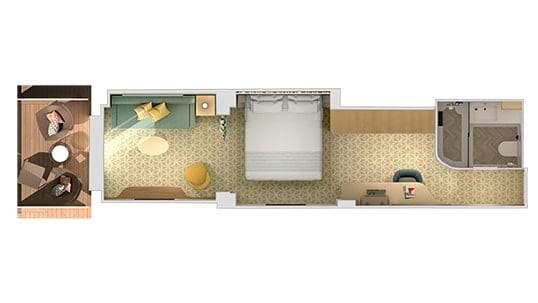 Carnival Celebration Cloud 9 Spa Suite (SS) floor plan, photo 1 of 2 Carnival Celebration Cloud 9 Spa Suite (SS) floor plan, photo 1 of 2