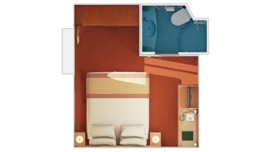 Carnival Liberty Interior with Picture Window (Walkway View) (4J) floor plan, photo 3 of 3