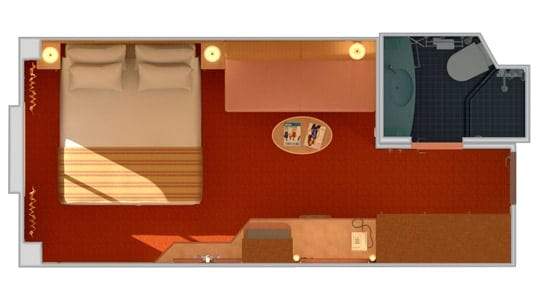 Carnival Legend Ocean View (6A) floor plan, photo 1 of 2 Carnival Legend Ocean View (6A) floor plan, photo 1 of 2