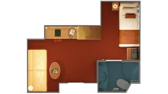 Carnival Magic Interior Upper/Lower (1A) floor plan, photo 1 of 10