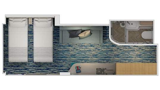 Carnival Tropicale Premium Interior (4O) floor plan Carnival Tropicale Premium Interior (4O) floor plan