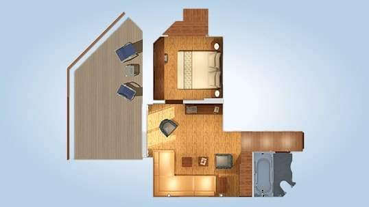 Carnival Radiance Extended Balcony Grand Suite (ES) floor plan Carnival Radiance Extended Balcony Grand Suite (ES) floor plan