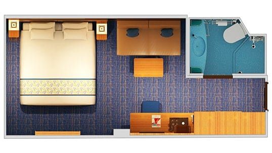 Carnival Sunrise Interior - Accessible (4C) floor plan, photo 2 of 2
