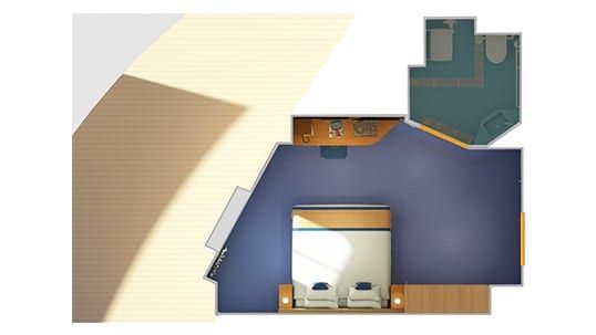 Carnival Vista Interior with Picture Window (Walkway View) - Accessible (4J) floor plan, photo 2 of 4