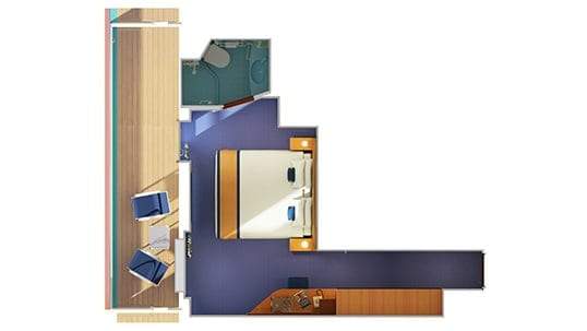 Carnival Vista Premium Balcony (9B) floor plan, photo 1 of 3 Carnival Vista Premium Balcony (9B) floor plan, photo 1 of 3