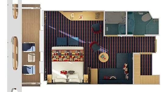 Carnival Horizon Family Harbor Suite (FS) floor plan Carnival Horizon Family Harbor Suite (FS) floor plan