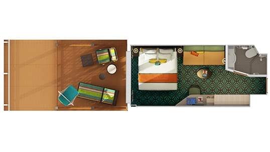 Carnival Horizon Havana Cabana (HE) floor plan Carnival Horizon Havana Cabana (HE) floor plan
