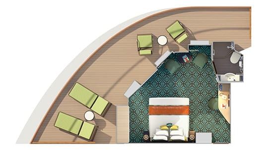 Carnival Horizon Havana Premium Vista Balcony (HM) floor plan, photo 1 of 2