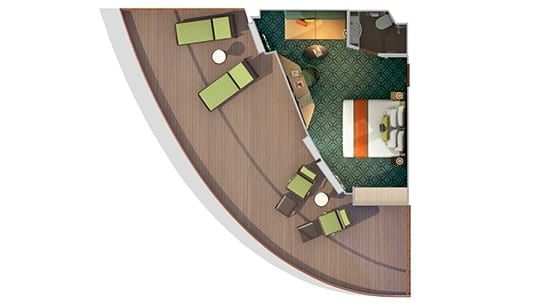Carnival Horizon Havana Premium Vista Balcony (HM) floor plan, photo 2 of 2