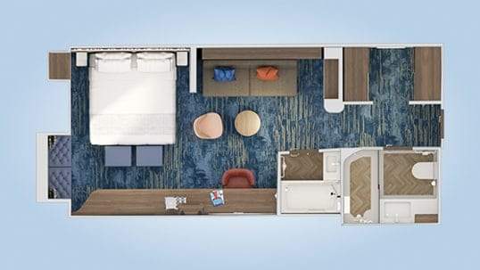 Carnival Festivale Deluxe Ocean View Suite (OW) floor plan Carnival Festivale Deluxe Ocean View Suite (OW) floor plan