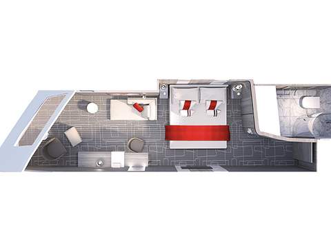Celebrity Cabin Category Deluxe Ocean View Image 2