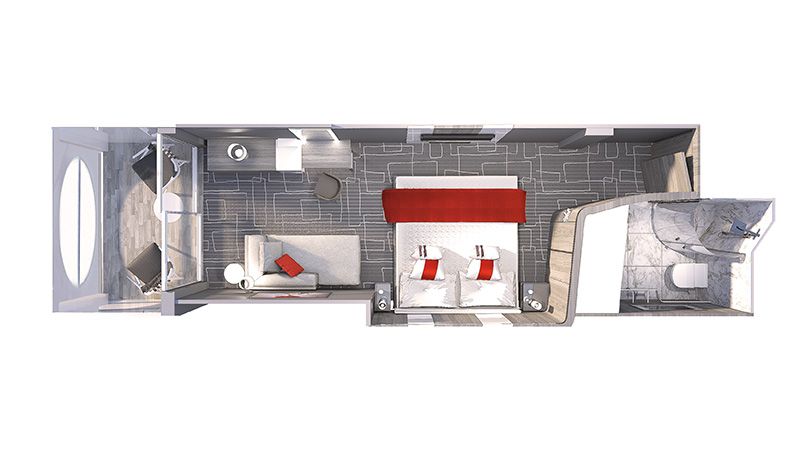 Celebrity Cabin Category Deluxe Porthole View With Veranda Image 2