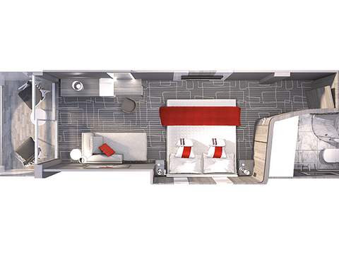 Celebrity Cabin Category Deluxe Porthole View With Veranda Image 2