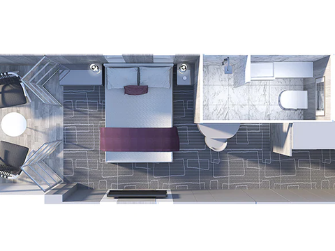Celebrity Cabin Category Edge Single Stateroom With Infinite Veranda Image 2