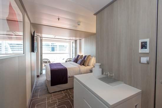 Celebrity Cabin Category Edge Stateroom With Infinite Veranda Partial View Image 1