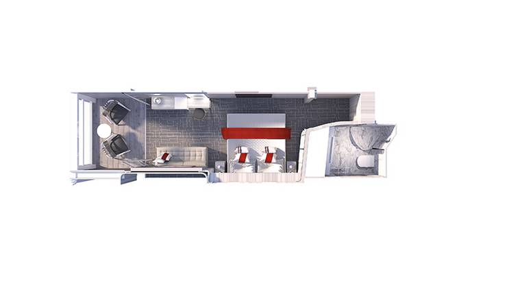 Celebrity Cabin Category Edge Stateroom With Infinite Veranda Standard Image 2