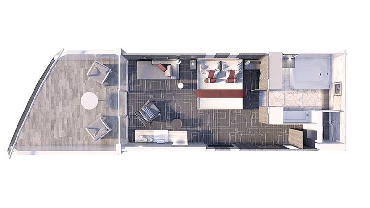 Celebrity Cabin Category Sky Suite With Infinite Veranda Image 2