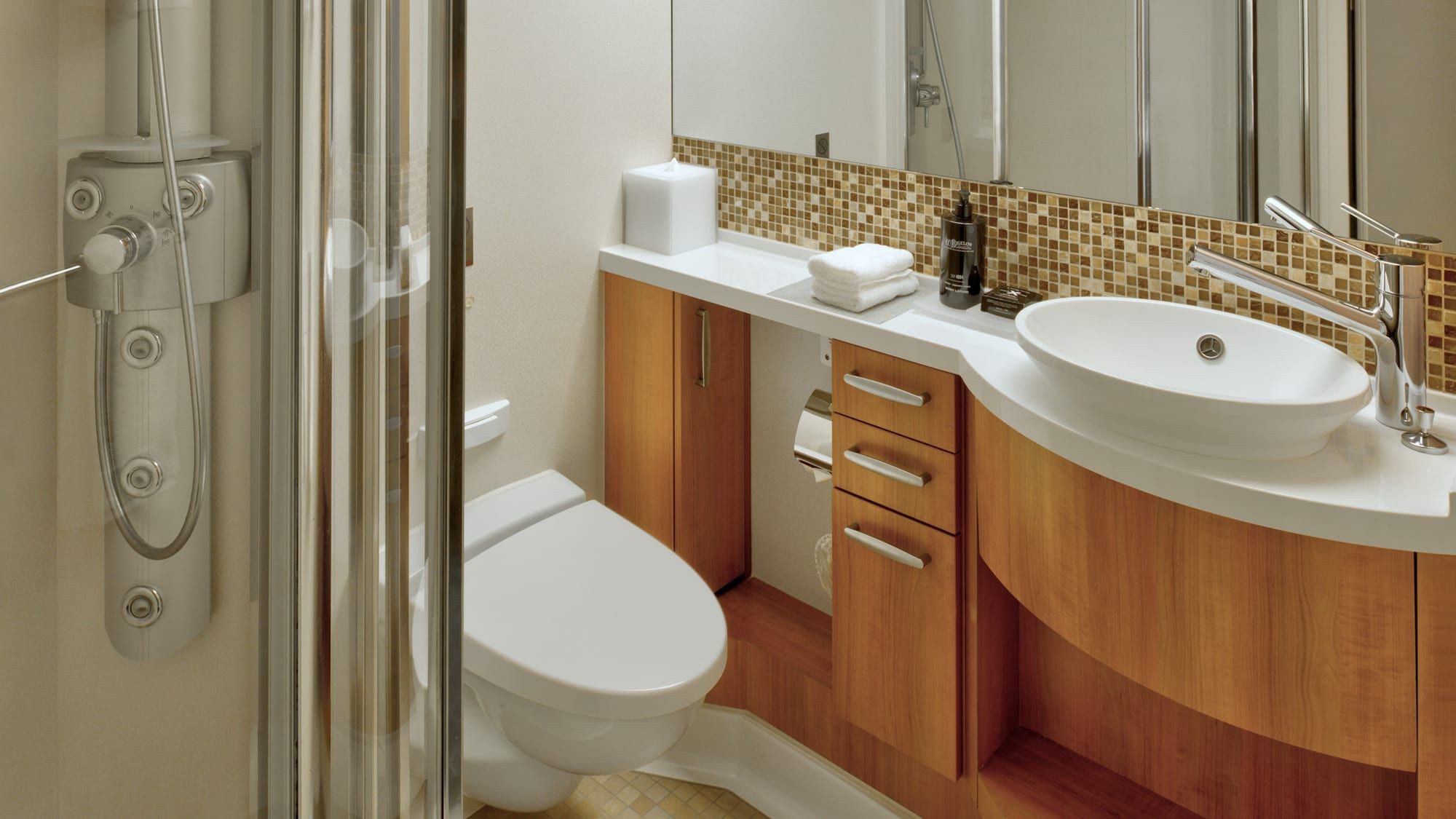 Celebrity Silhouette Concierge Class Standard (C2) bathroom, photo 1 of 2