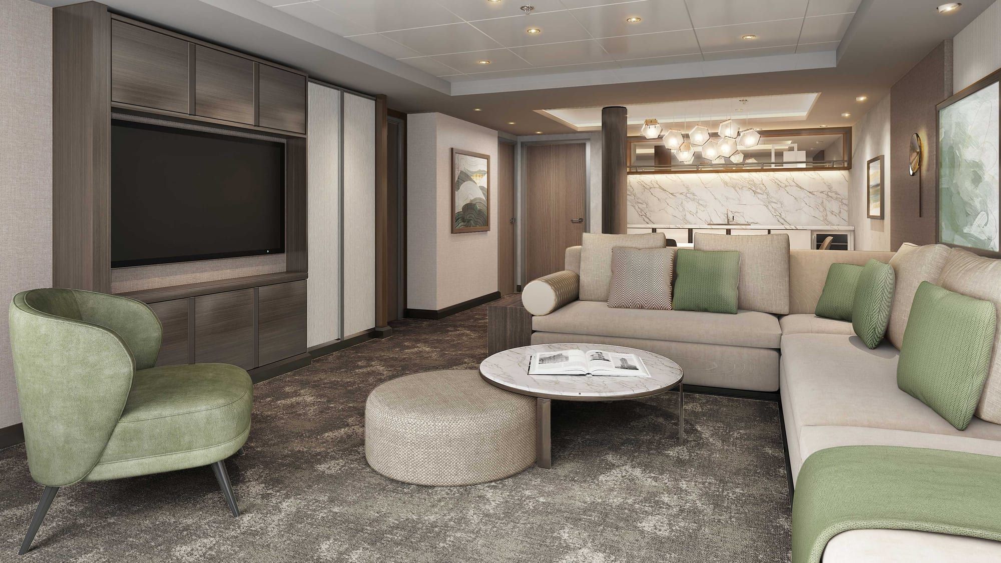 Celebrity Equinox Royal Suite (RS) living area, photo 1 of 5
