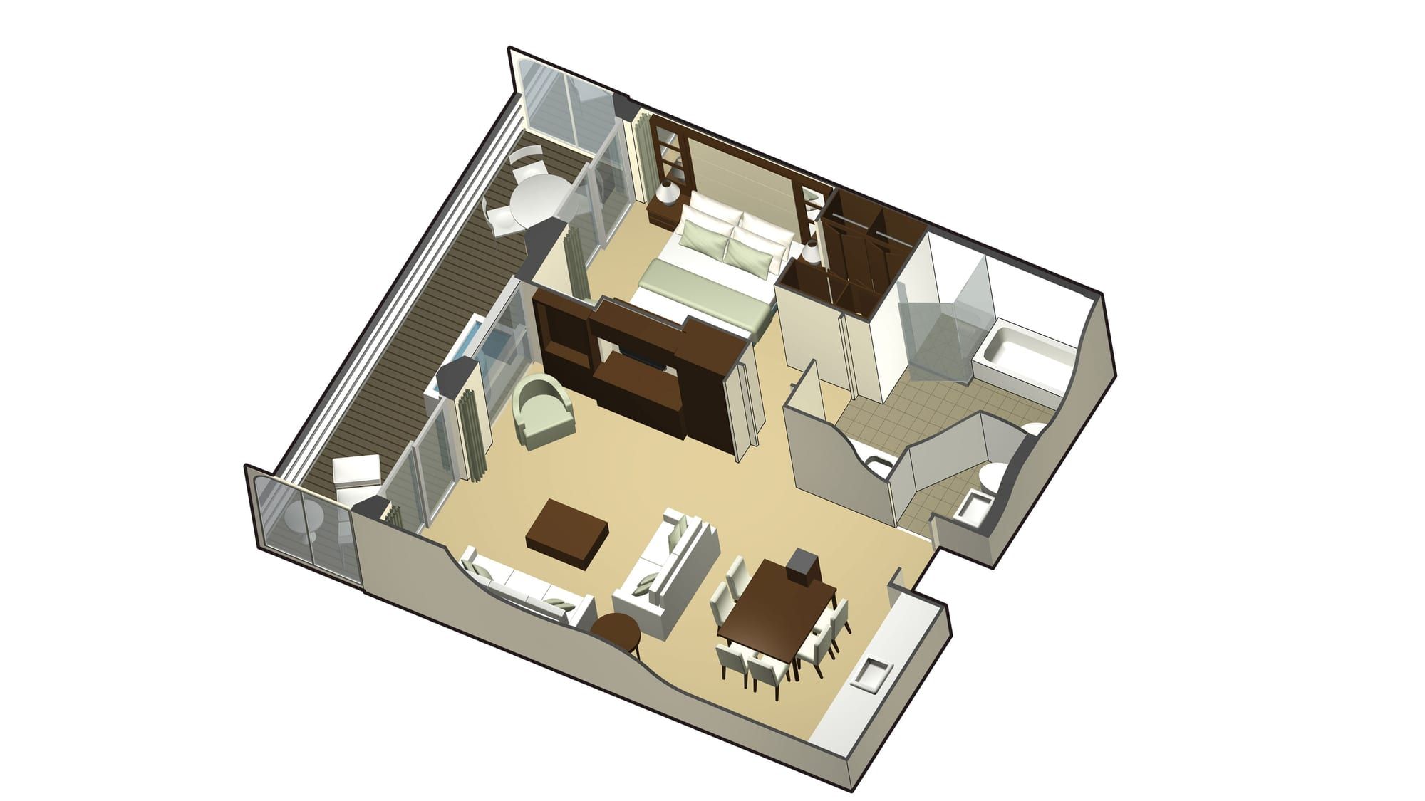 Celebrity Equinox Royal Suite (RS) floor plan, photo 1 of 2