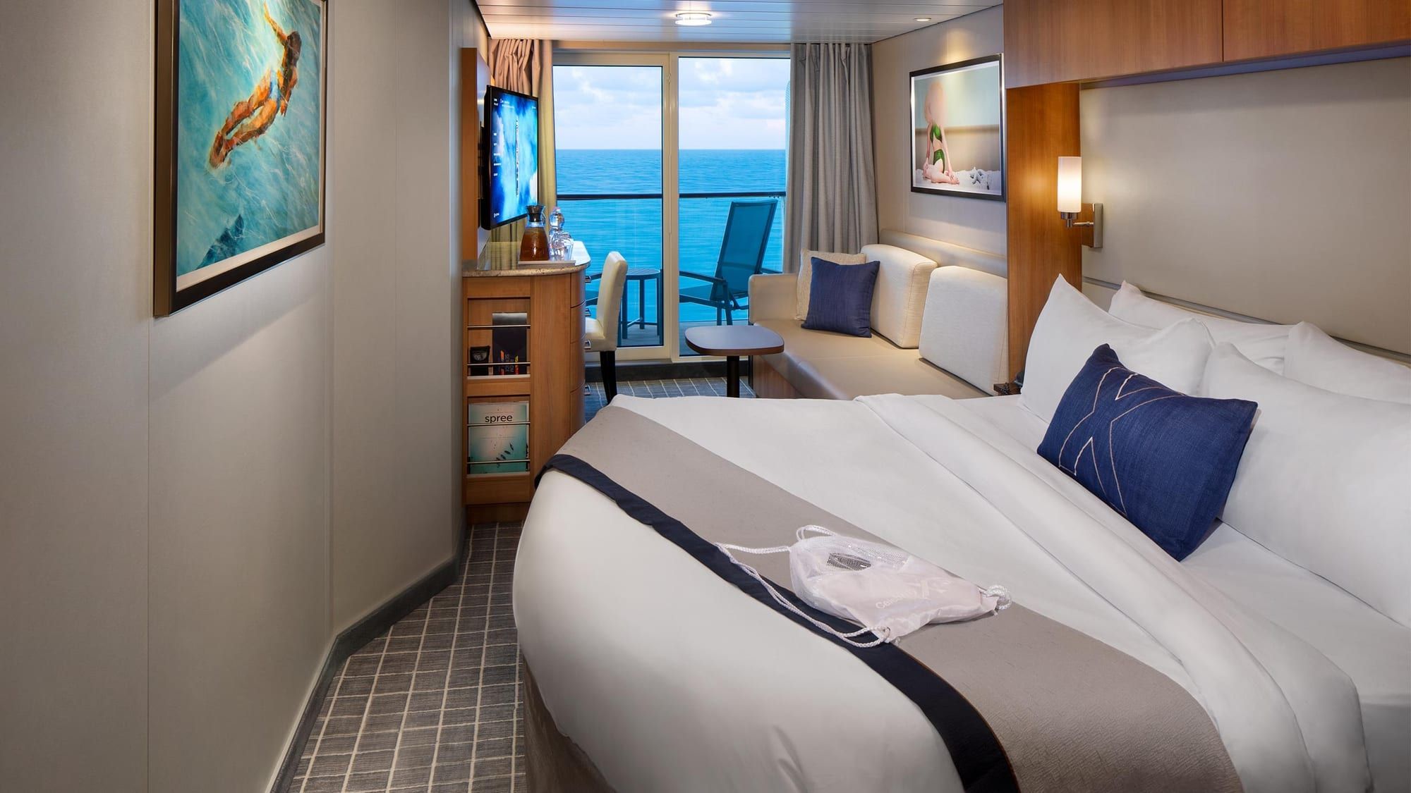 Celebrity Equinox AquaClass (A2) bedroom, photo 2 of 2