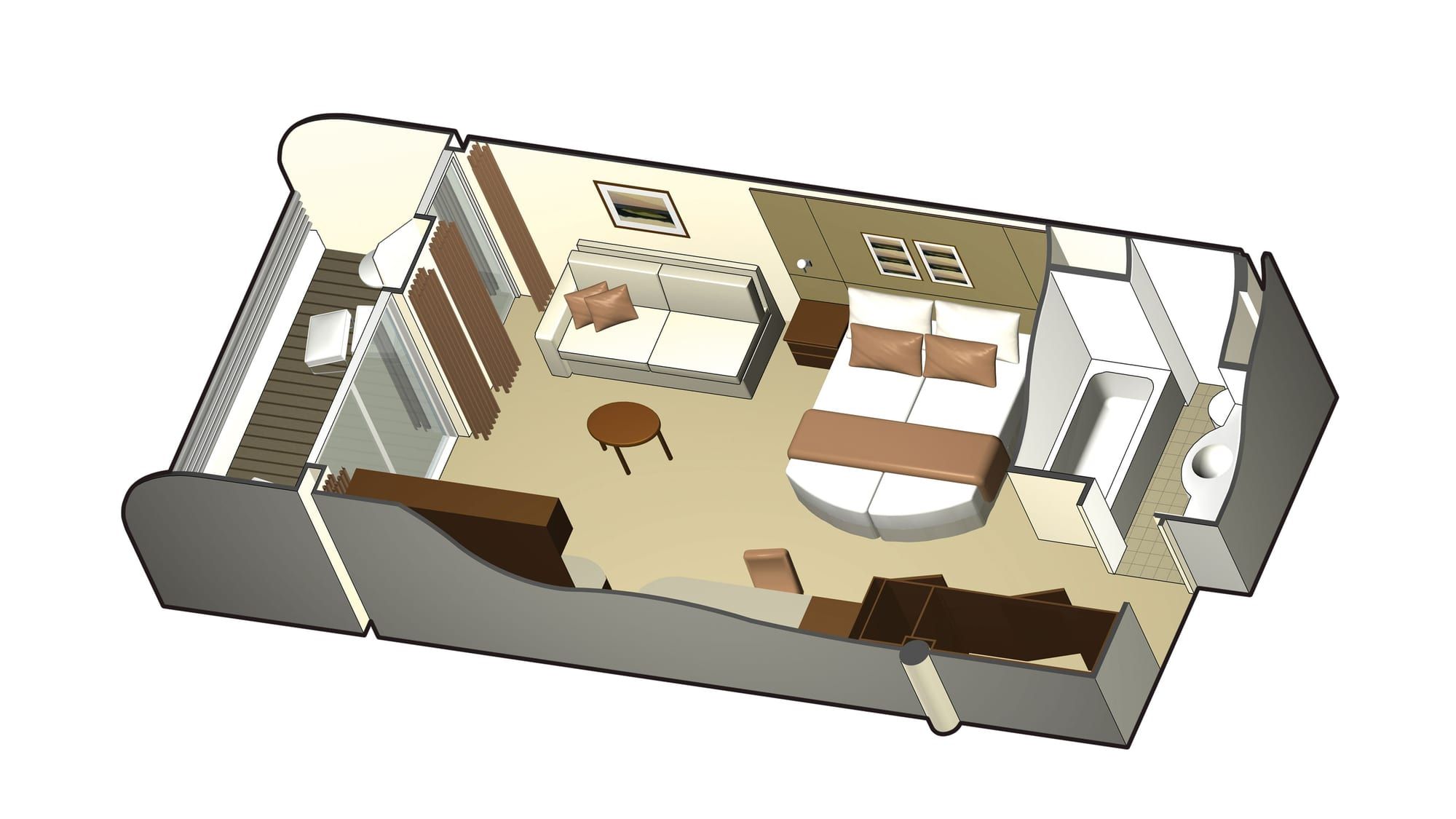 Celebrity Equinox Sky Suite (S1) floor plan, photo 1 of 2
