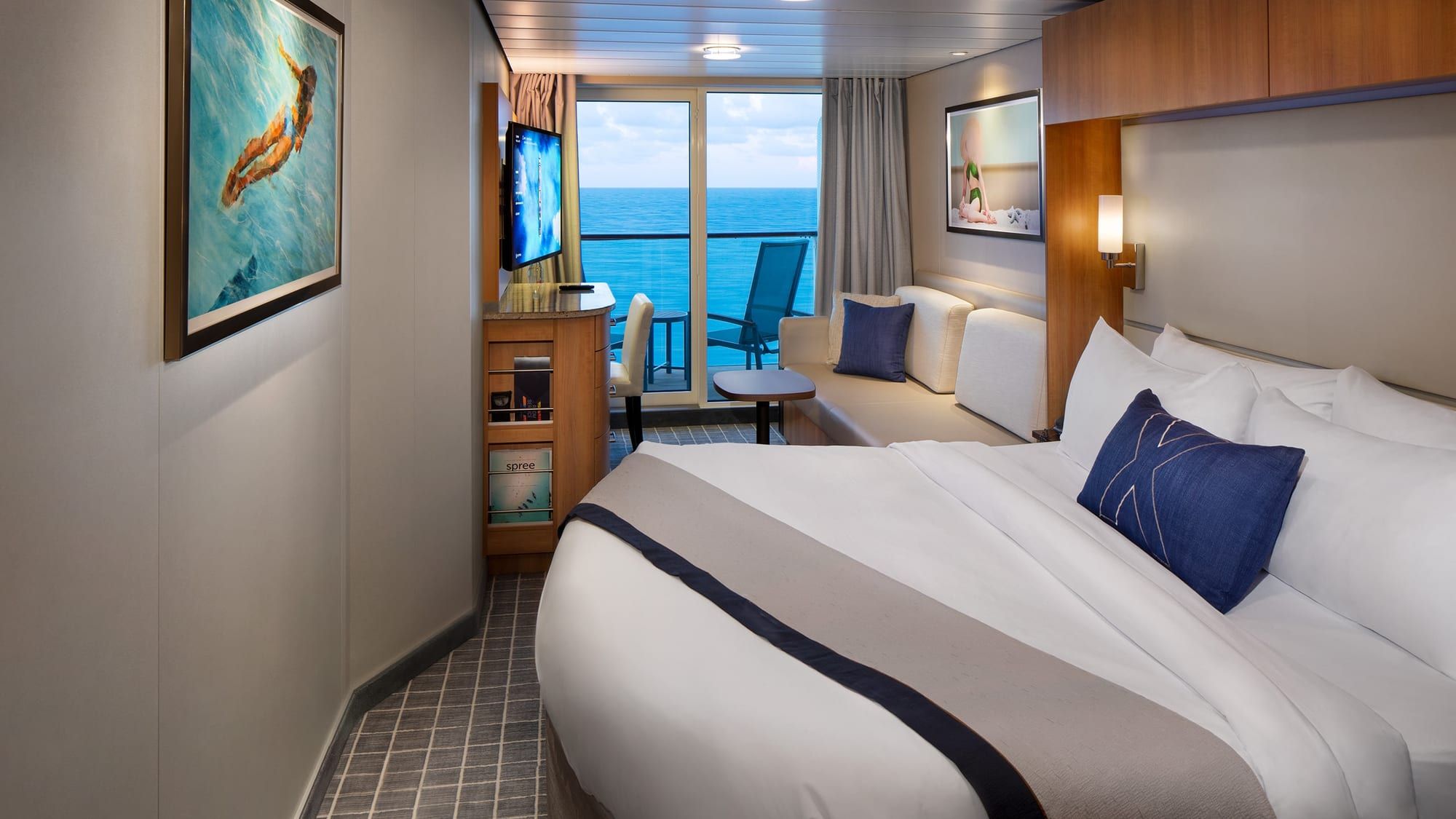 Celebrity Equinox Prime Concierge Class (C1) bedroom, photo 1 of 2