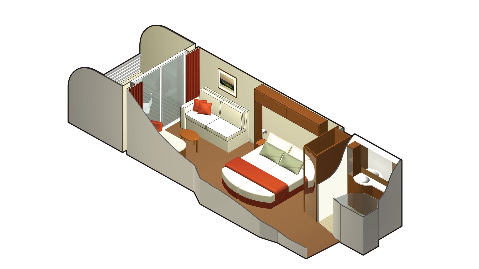 Celebrity Equinox Prime Veranda (V1) floor plan, photo 1 of 2