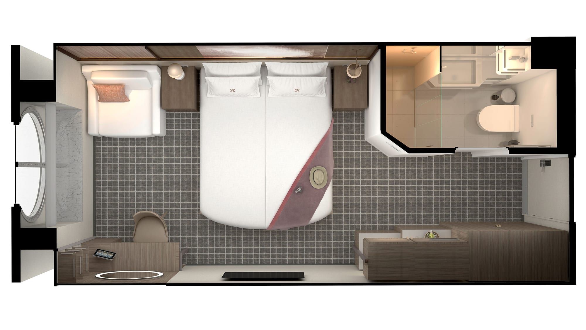 Celebrity Millennium Prime Ocean View (O1) floor plan, photo 1 of 2