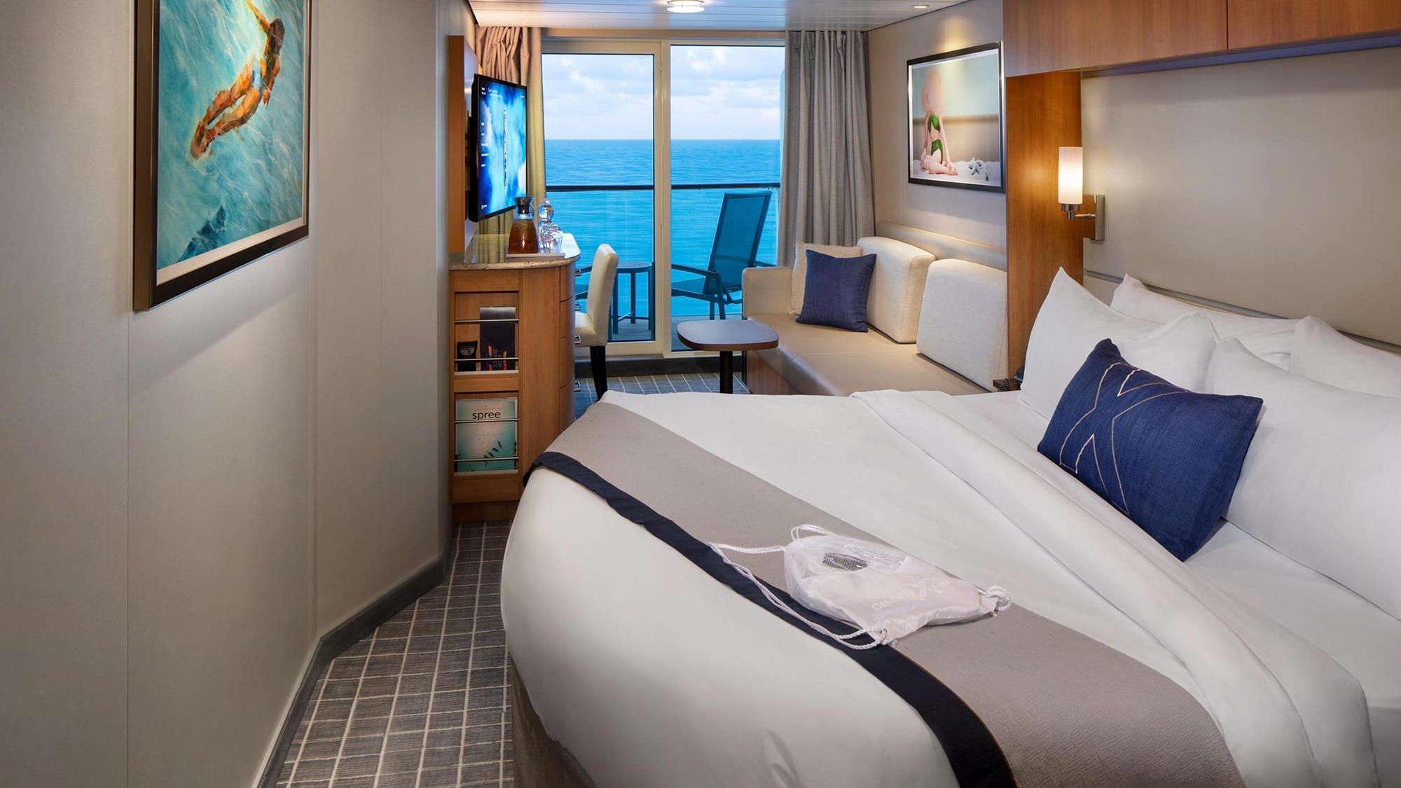 Celebrity Silhouette Prime AquaClass (A1) bedroom, photo 1 of 2