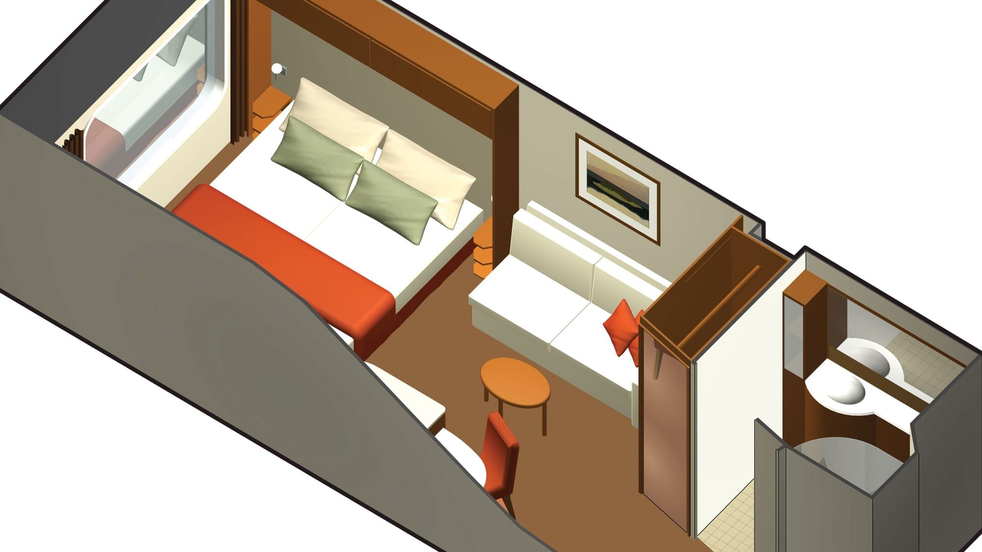 Celebrity Silhouette Prime Ocean View (O1) floor plan, photo 1 of 2