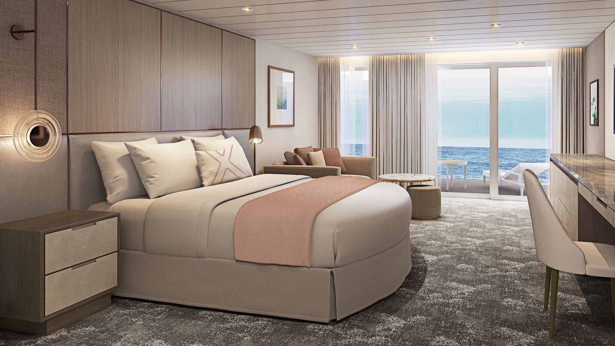 Celebrity Equinox Sky Suite (S1) bedroom, photo 1 of 4