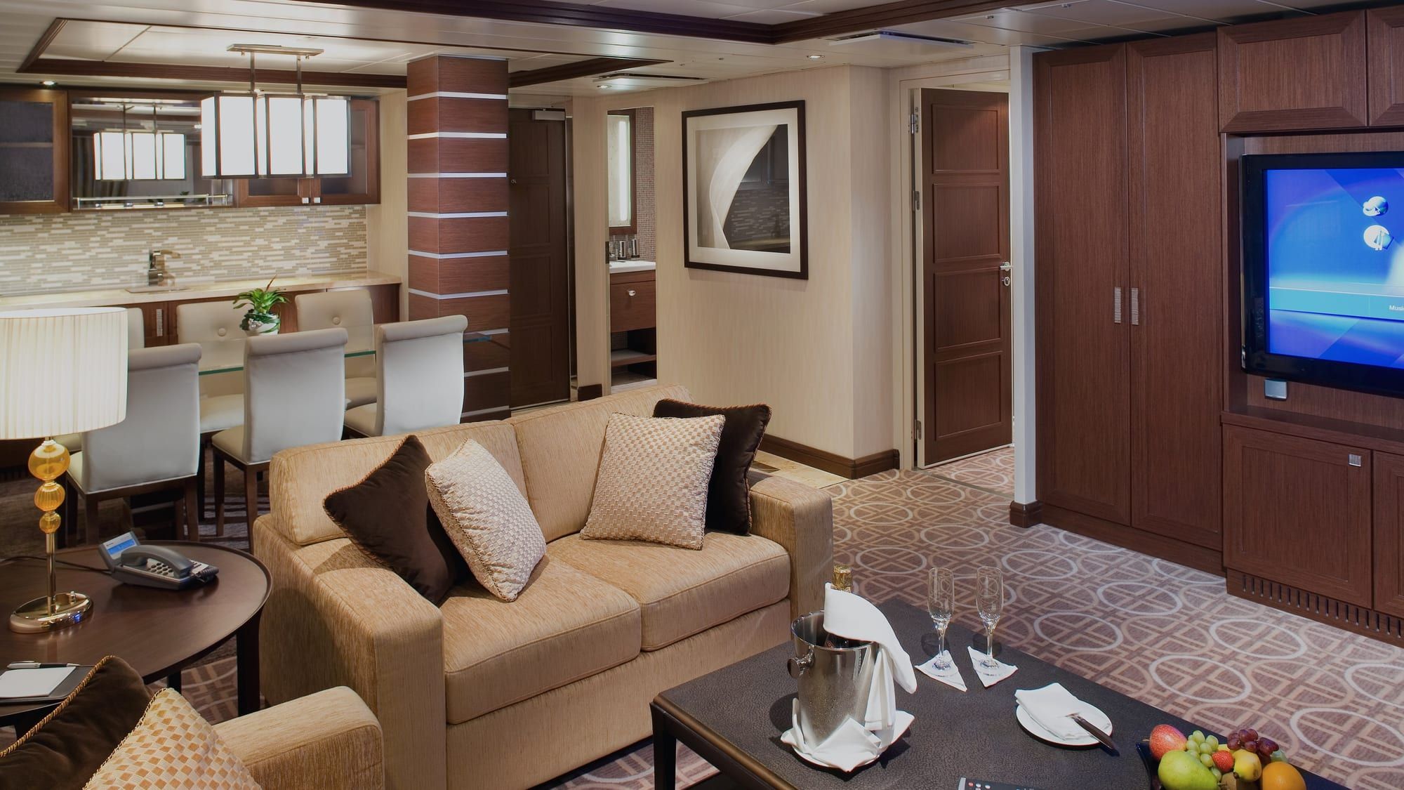 Celebrity Equinox Royal Suite (RS) living area, photo 2 of 5