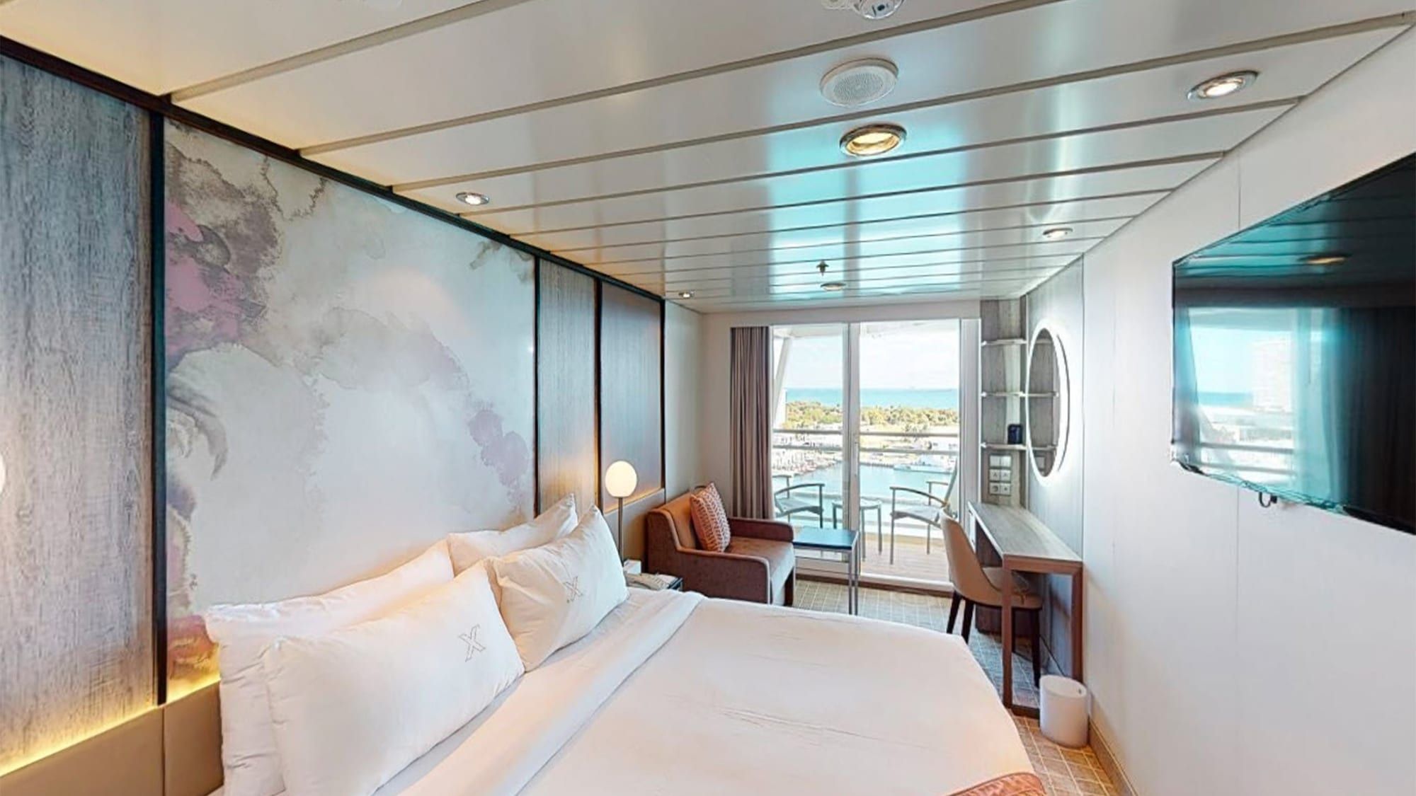 Celebrity Millennium Concierge Class Standard (C2) bedroom, photo 3 of 4