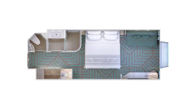 Deluxe Inside Stateroom with Reef View Image 5